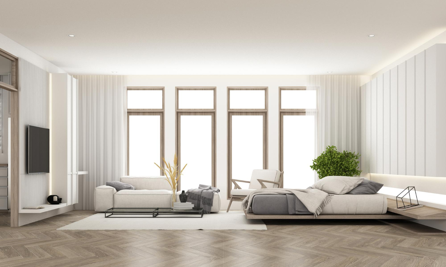 Kamu bisa menerapkan desain plafon minimalis untuk berbagai ruangan.