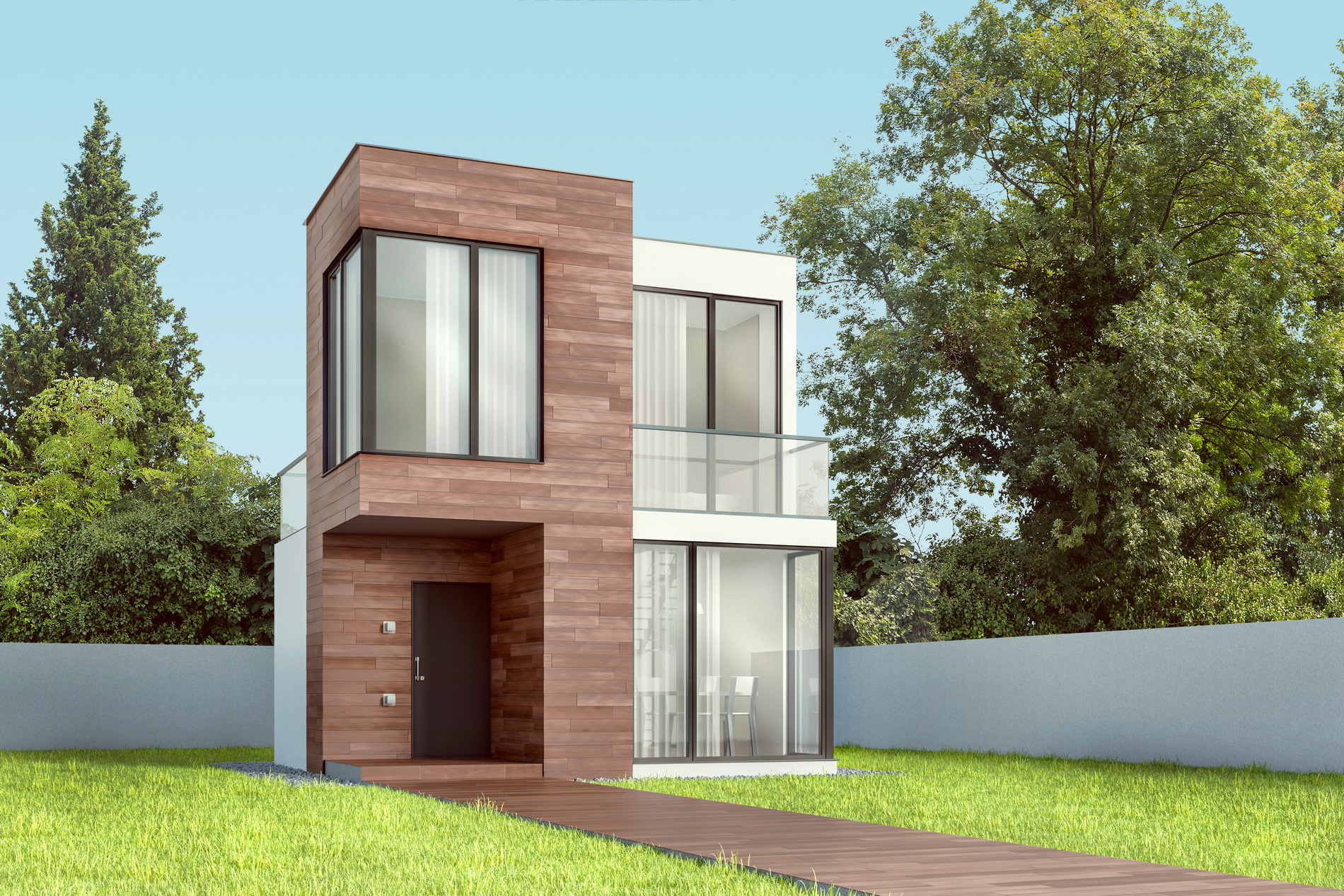 Model rumah sederhana tapi indah lantai 2 elegan fungsi ruangannya lebih optimal.
