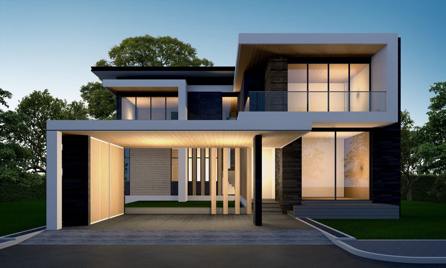 Desain rumah ukuran 6 x 8 bisa dibuat 2 lantai agar lebih menarik.