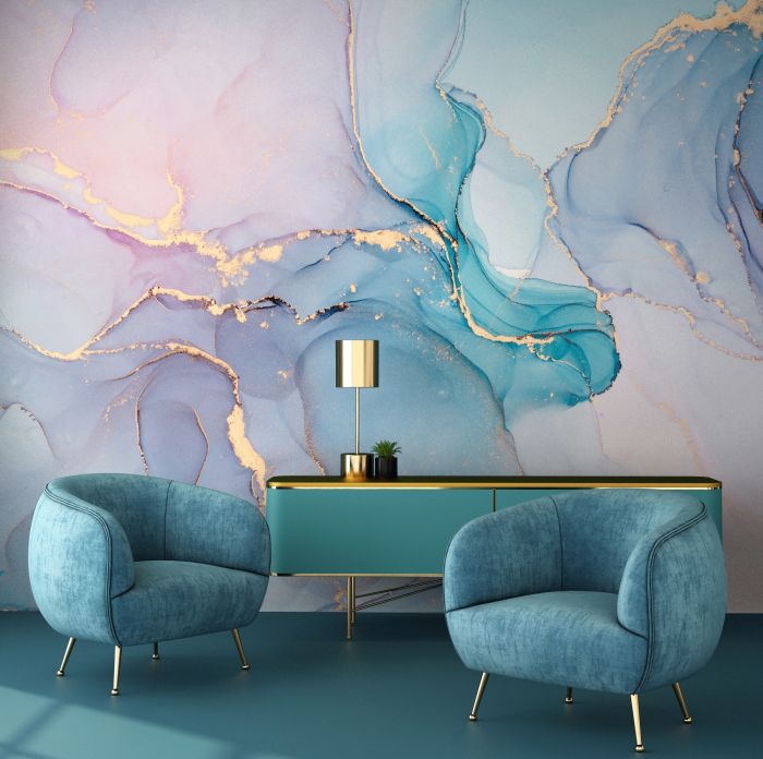 Marble wallpaper patut kamu pertimbangkan bila ingin memasang wallpaper dinding ruang tamu mewah.