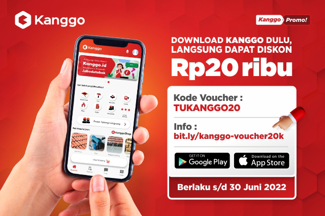 Potongan Rp20.000 Untuk semua layanan Kanggo