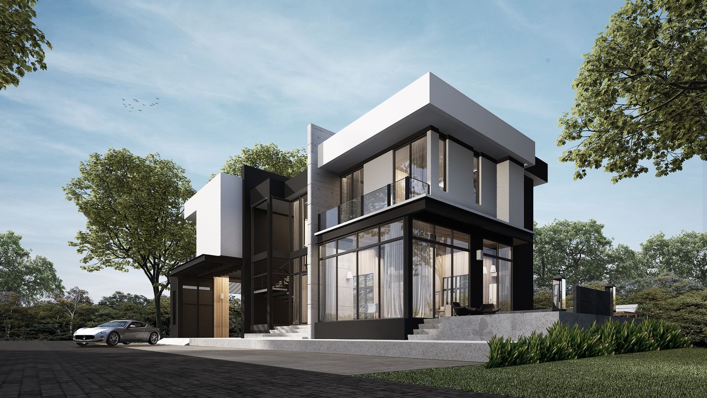 rumah minimalis modern 2 lantai 2022